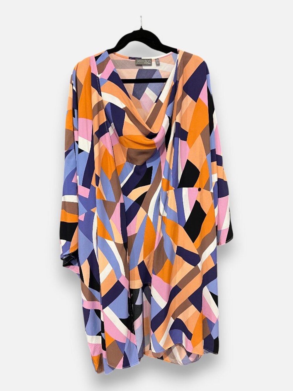 Ulla Popken Selection SET- US 24/26 - Multi-color Cowl Tank & Duster Set